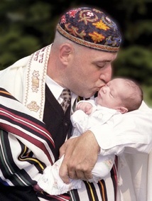 Grandfather with Baby